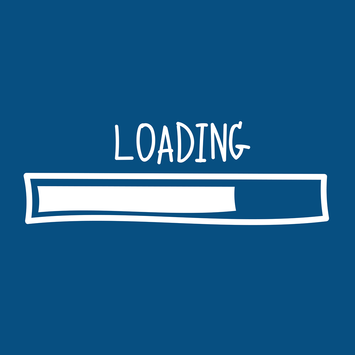 Trim website load time: webpage loading progress bar at about 75%.